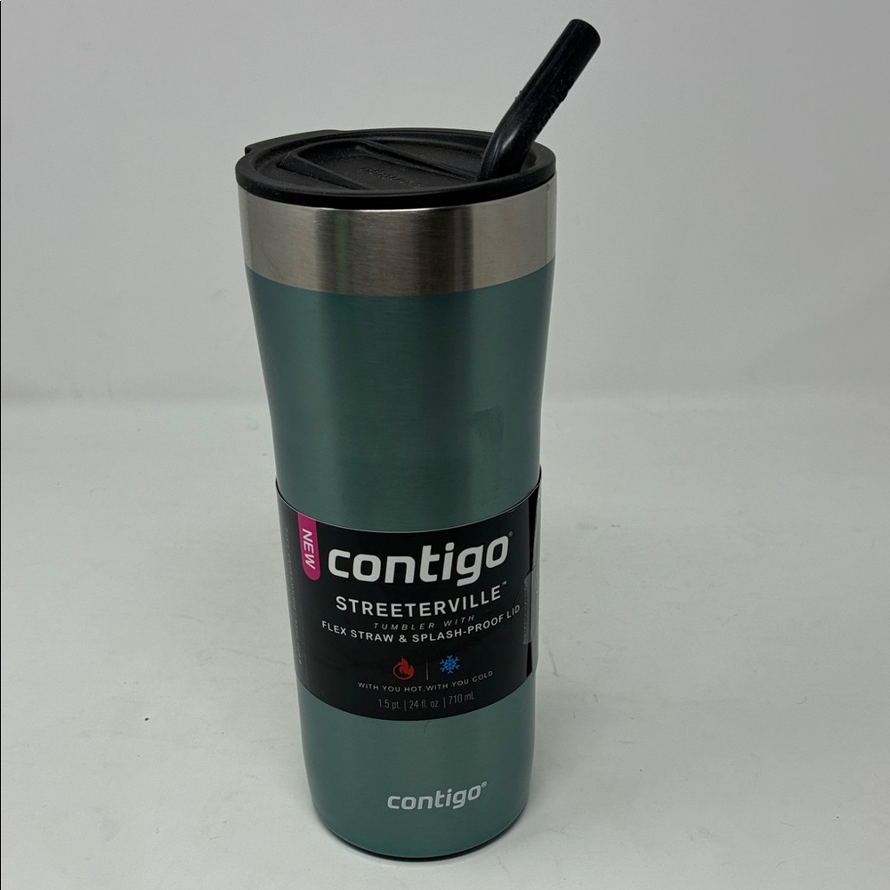 Contigo 24 Oz. Streeterville Stainless Steel Tumbler with Straw - Bubble Tea